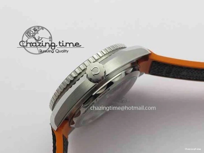 0417 Resilient Planet Ocean 2016 43.5mm SS OM 1:1 Best Edition Black Dial On Black Nylon Strap A 8167